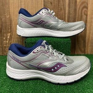 Saucony S10471-15 Versafoam Cohesion Gray Running Shoes Lace Up Women's SZ 7.5